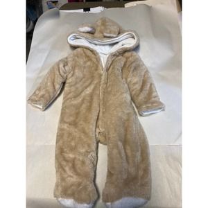 Baby Cold Weather Jumpsuit with Bear Ears Hood.  0-3month